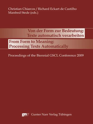 cover image of Von der Form zur Bedeutung